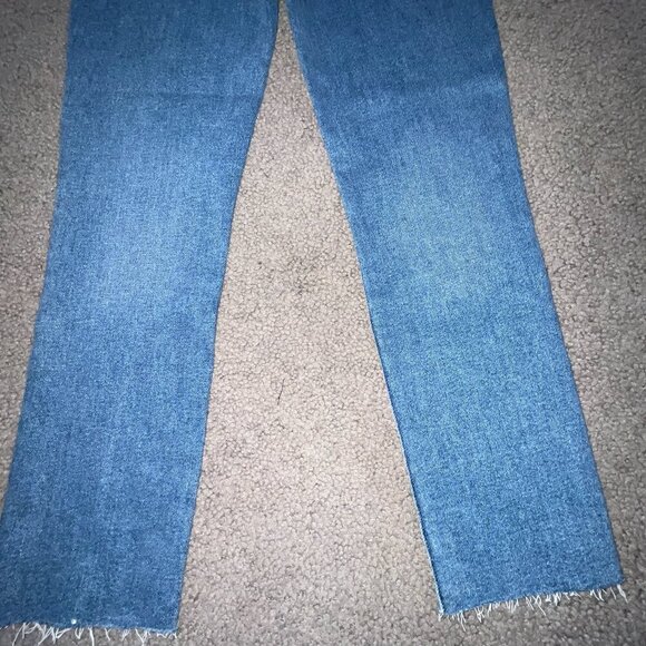 FRANK & EILEEN CORK EVERYDAY High Rise Raw Hem Blue Jeans - BRAND NEW - Size 25 - Picture 6 of 12
